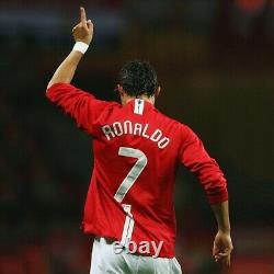 Cristiano Ronaldo Signed Shirt Manchester United 2008 Champions League COA Frame