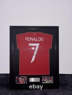 Cristiano Ronaldo Signed and Framed Manchester United Shirt Beckett New QR COA