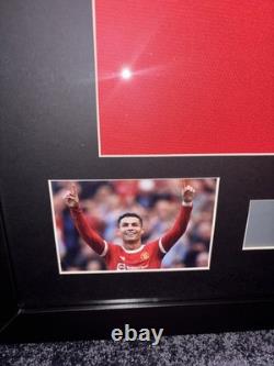 Cristiano Ronaldo Signed and Framed Manchester United Shirt Beckett New QR COA