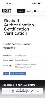 Cristiano Ronaldo Signed and Framed Manchester United Shirt Beckett New QR COA