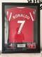 Cristiano Ronaldo Signed and Framed Manchester United Shirt Beckett Witnessed QR
