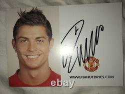 Cristiano Ronaldo hand signed clubcard Manchester United