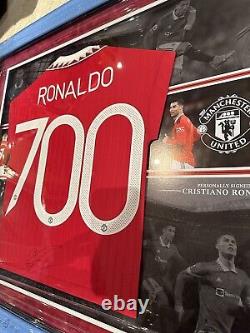 Cristiano Ronaldo signed Manchester United 700 goals shirt