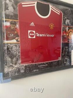 Cristiano Ronaldo signed manchester united shirt with CLUB COA