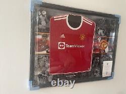 Cristiano Ronaldo signed manchester united shirt with CLUB COA