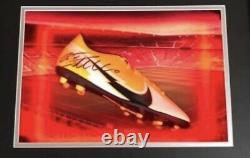 Cristiano ronaldo signed Boot In Light Up Display With Aftal COA Superb Item