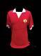 DENIS LAW SIGNED MANCHESTER UNITED 1970's RETRO SHIRT FOOTBALL COA SEE PROOF