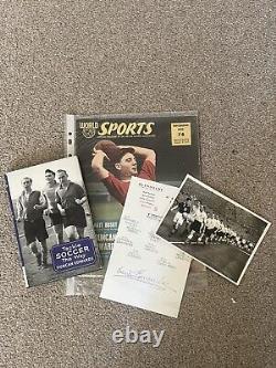 DUNCAN EDWARDS AUTOGRAPH And Collection, Signature Busby Babes Manchester United
