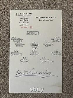 DUNCAN EDWARDS AUTOGRAPH And Collection, Signature Busby Babes Manchester United