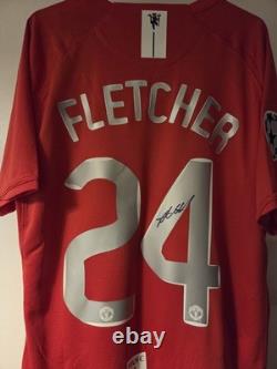 Darren Fletcher Hand Signed Manchester United 2008 Champions League Shirt