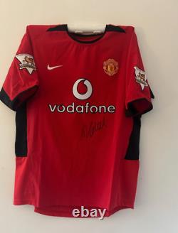 Darren Fletcher Manchester United Signed Shirt EXACT VIDEO PROOF INCLUDED