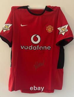 Darren Fletcher Manchester United Signed Shirt EXACT VIDEO PROOF INCLUDED