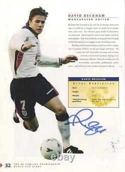 David Beckham Manchester United F. C. & England Legend I/P Signed Picture