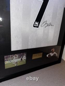David Beckham Manchester United Genuine Framed Hand Signed Shirt With Coa