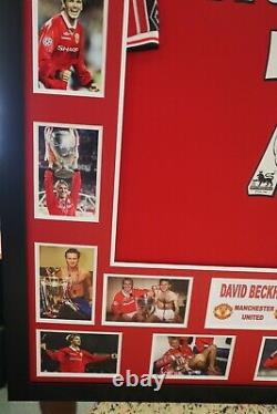 David Beckham Manchester United Legend Hand Signed & Framed Shirt/jersey + Coa