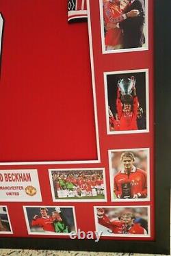 David Beckham Manchester United Legend Hand Signed & Framed Shirt/jersey + Coa