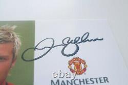 David Beckham Manchester United Man U Signed Official Club Card Autographed Auto