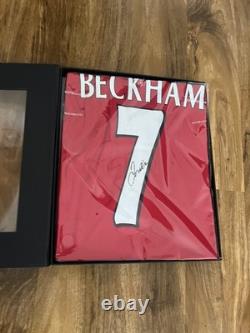 David Beckham Signed ICONS Manchester United 1999 Shirt #7 ICONS Cerified Coa