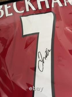 David Beckham Signed ICONS Manchester United 1999 Shirt #7 ICONS Cerified Coa