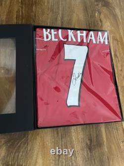 David Beckham Signed ICONS Manchester United 1999 Shirt #7 ICONS Cerified Coa