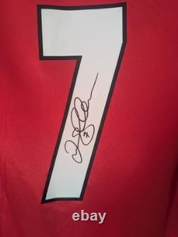 David Beckham Signed Manchester United 99 Final Shirt Printed Autograph