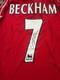 David Beckham Signed Manchester United Home Shirt #7 with Coa included