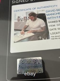 David Beckham Signed Manchester United Shirt 1999 ICONS COA