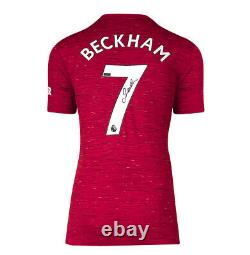 David Beckham Signed Manchester United Shirt 2020/2021, Home, Number 7