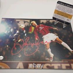 David Beckham Signed Original Soccer Photo Manchester United PRO-Cert COA