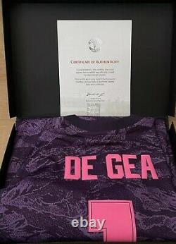 David De Gea Signed Manchester United Goalkeeper Shirt RARE CLUB COA Man Utd