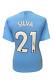 David Silva Signed Manchester City Football Shirt Comes With Proof & Coa