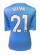David Silva Signed Manchester City Football Shirt Comes With Proof & Coa