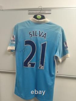 David Silva Signed Manchester City Shirt