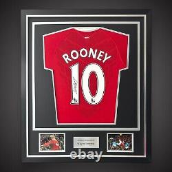 Deluxe Framed Wayne Rooney Hand Signed Manchester United Shirt With COA £240