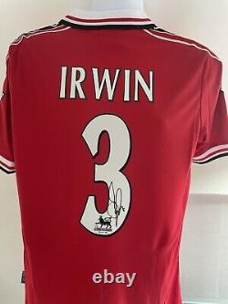 Denis Irwin Signed Manchester United Shirt Comes With COA