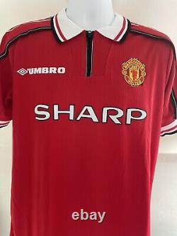 Denis Irwin Signed Manchester United Shirt Comes With COA