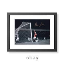 Denis Law Signed Manchester United Photo Man Utd Autograph COA