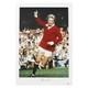 Denis Law Signed Manchester United Photo with Arm Up (XL)
