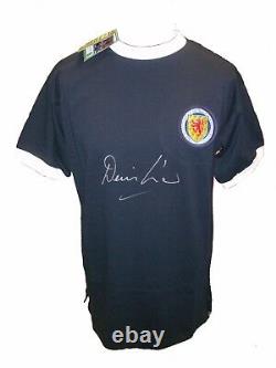 Denis Law Signed Scotland Football Shirt With Coa & Proof Manchester United