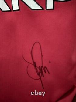 Dennis Irwin Hand Signed Autograph Manchester United Shirt. Coa