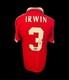 Dennis Irwin Manchester United Retro Hand Signed Home Shirt