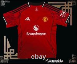 Diego Dalot Signed Manchester United 25-26 Home Shirt With Coa