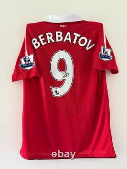 Dimitar Berbatov Manchester United Signed Shirt RARE EXACT VIDEO PROOF