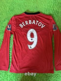 Dimitar Berbatov signed Manchester United shirt with Authenication