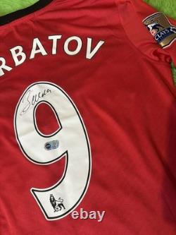 Dimitar Berbatov signed Manchester United shirt with Authenication
