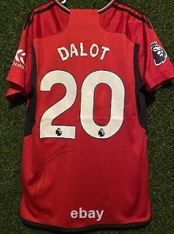 Diogo Dalot Signed Manchester United 23/24 Home Shirt Comes With A COA
