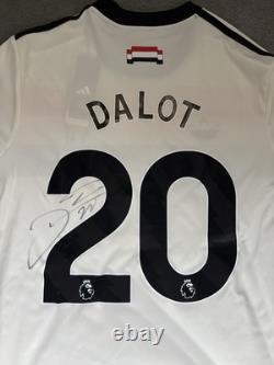 Diogo Dalot Signed Manchester United Shirt Old Trafford Genuine Portugal
