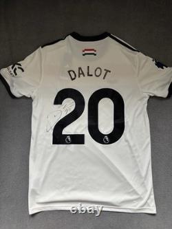 Diogo Dalot Signed Manchester United Shirt Old Trafford Genuine Portugal