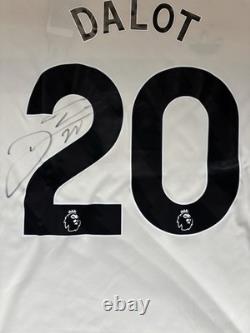 Diogo Dalot Signed Manchester United Shirt Old Trafford Genuine Portugal