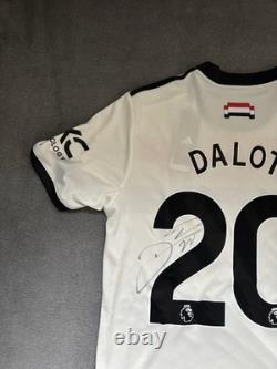 Diogo Dalot Signed Manchester United Shirt Old Trafford Genuine Portugal